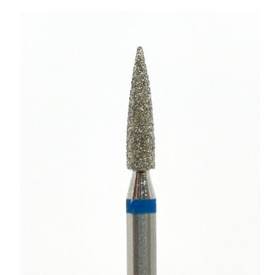 Насадка для фрезера алмазная, синяя (пламя острое) 10 мм