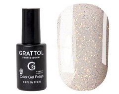 Grattol Luxury Stones OPAL 01 gel polish (transparent with sequins)